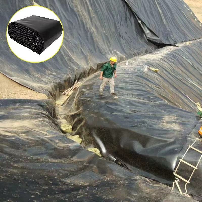 Linear (LLDPE) Geomembrane Pig Farm Biogas Digester Sewage Tank Acid-Base Anti-Seepage Membrane Lining Plate