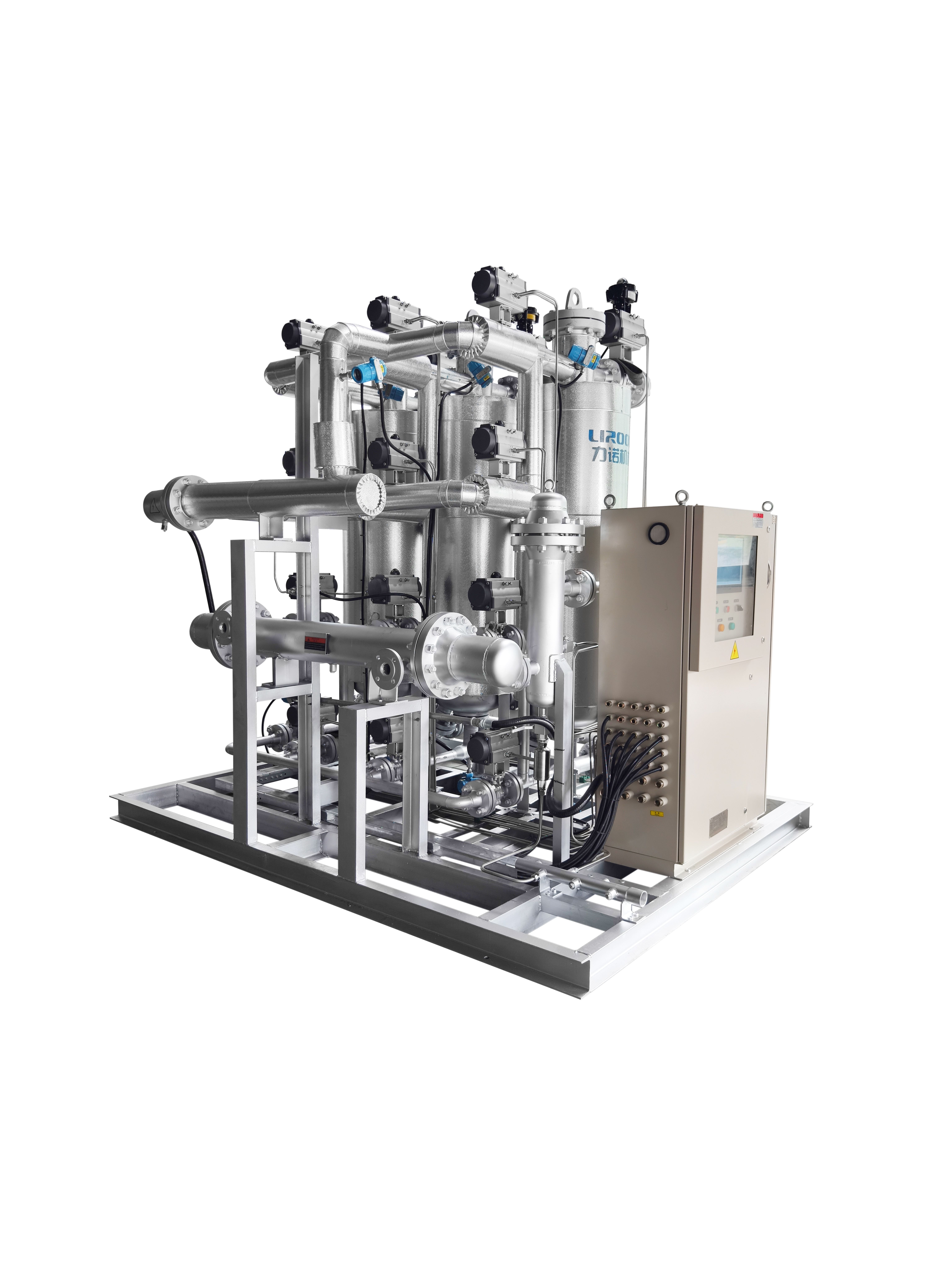 High-Efficient Tri-Tower Biogas Desiccant Dryer SUS316L Material Electric Spray Drying Equipment Food Processing Easy Automatic