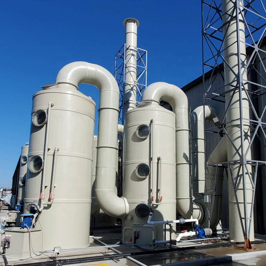 biogas SOX NOX gas treatment system industrial air scrubber