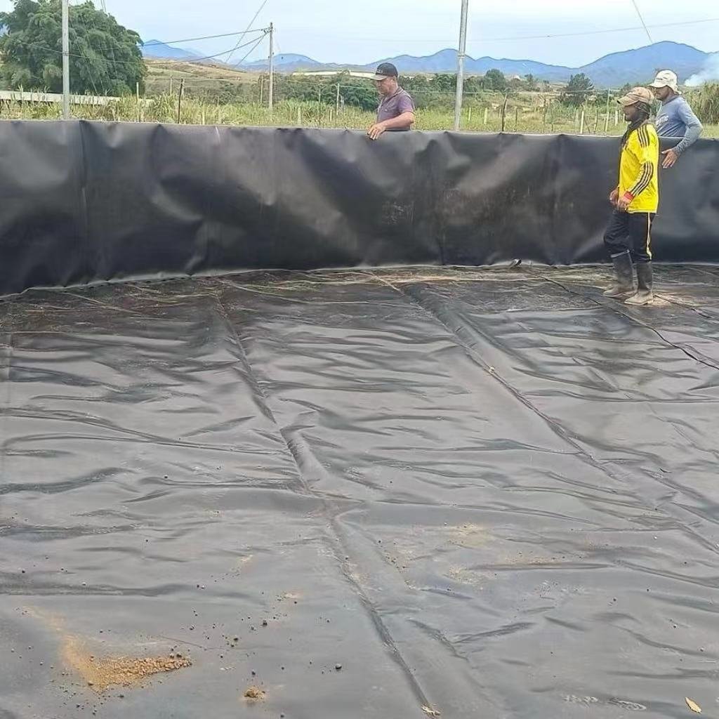 1mm, 1.5mm, 2mm LLDPE geomembrane for biogas digesters, oxidation ponds, anaerobic ponds, and anti-seepage liners