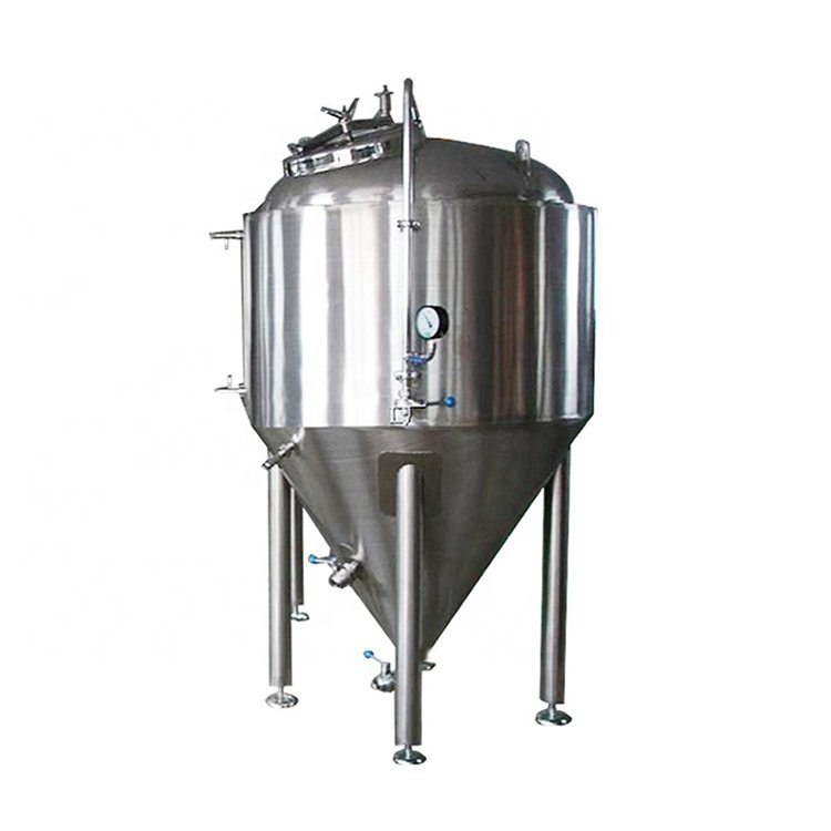 1000l stainless steel pressurized vinegar conical fermenter wine making machine beer fermentation tank