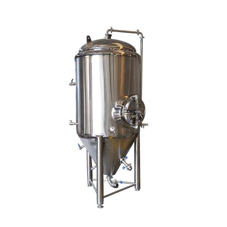 1000l stainless steel pressurized vinegar conical fermenter wine making machine beer fermentation tank