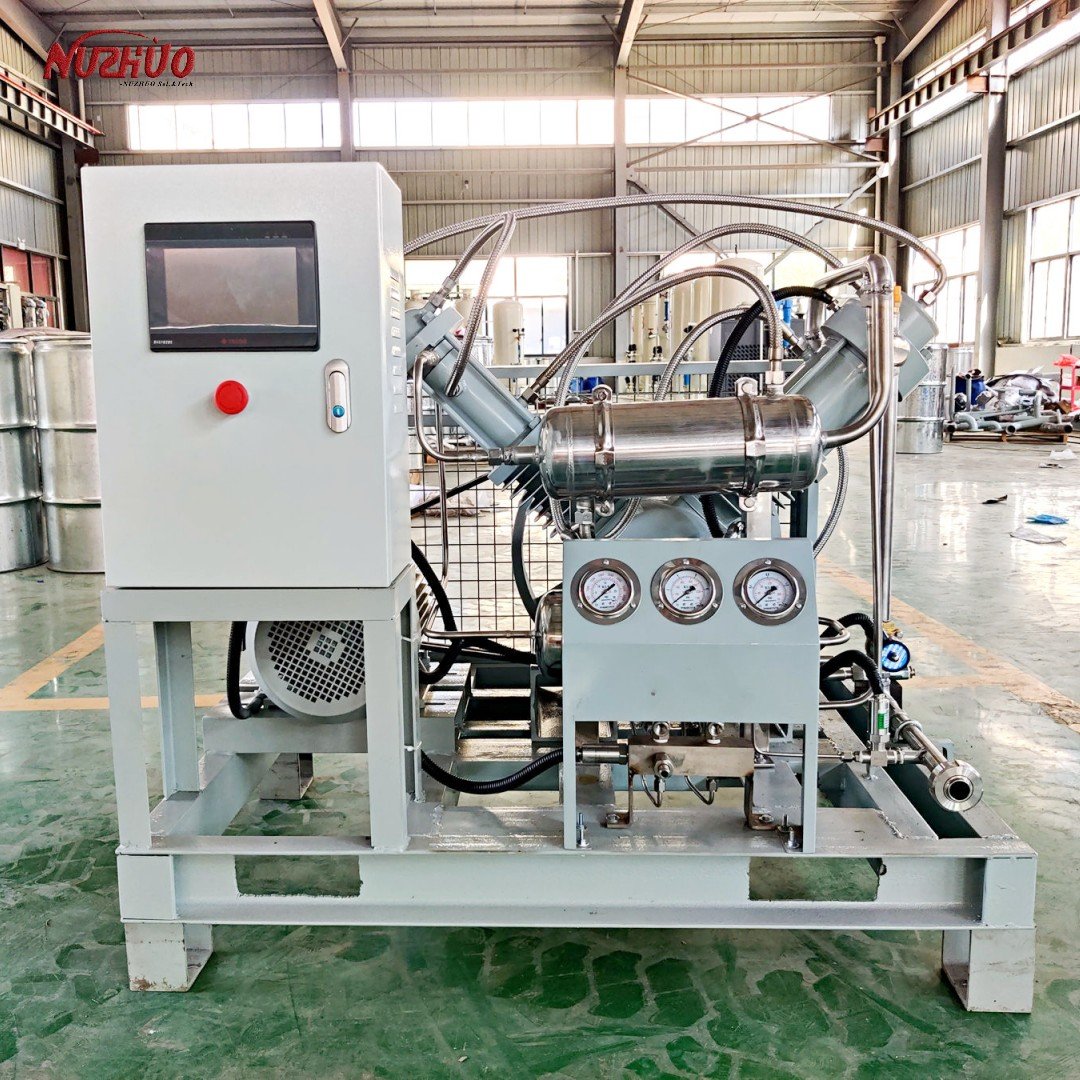 NUZHUO Safe And Convenient Hydrogen Gas Compressor Station High Pressure Oxygen Booster