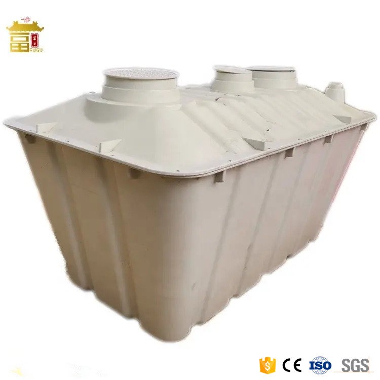 SMC Fiberglass bio Underground Three Chamber Household Sanitation Toilet Sewage Treating System
