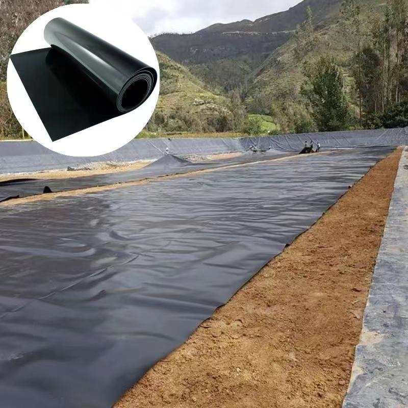 1mm1.5mm2mm2.5mmBlack Geomembrane Used in Biogas Digesters for Anti-Seepage in Biogas Digesters