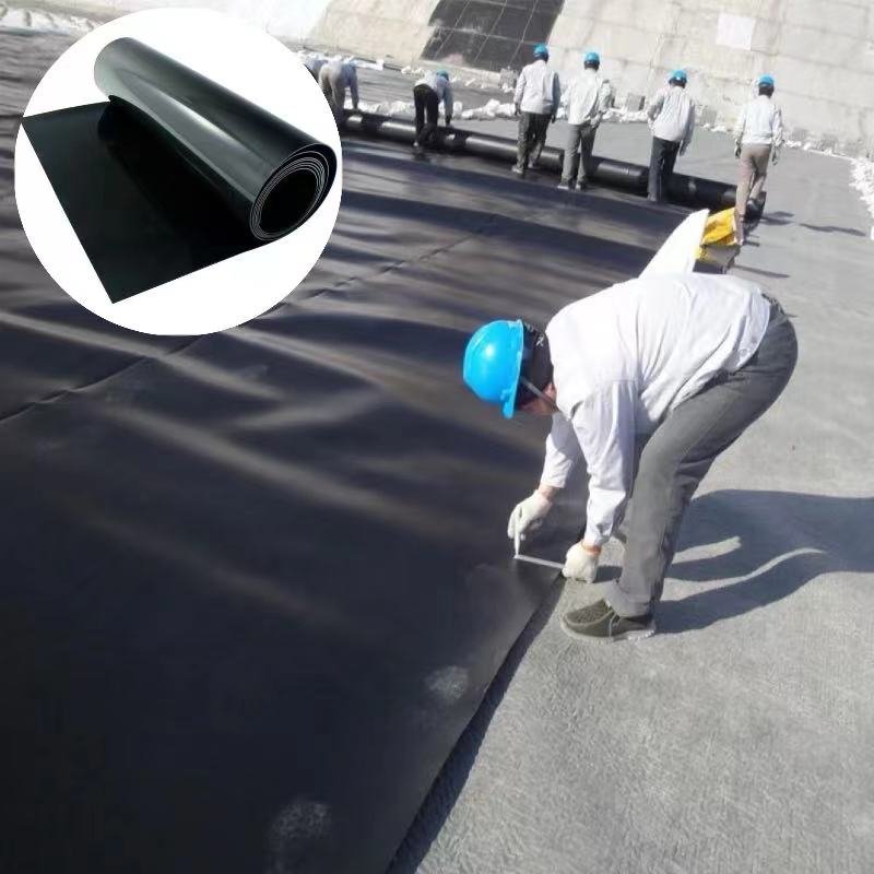 1mm1.5mm2mm2.5mmBlack Geomembrane Used in Biogas Digesters for Anti-Seepage in Biogas Digesters