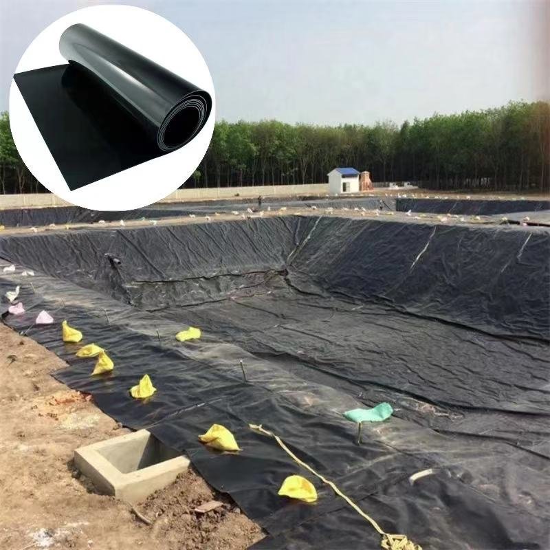 1mm1.5mm2mm2.5mmBlack Geomembrane Used in Biogas Digesters for Anti-Seepage in Biogas Digesters