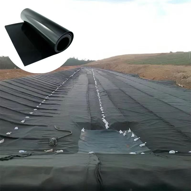 1mm1.5mm2mm2.5mmBlack Geomembrane Used in Biogas Digesters for Anti-Seepage in Biogas Digesters