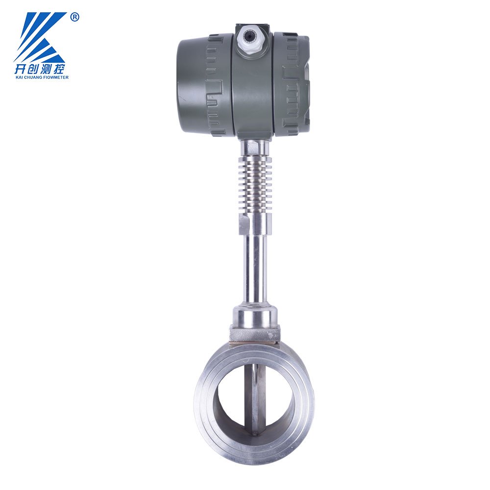 Digital Steam Biogas Residential Flue Exhaust Gas And Oxygen Co2 Methane Vortex Flow Meter For Hot Hydrogen Gas Amonia