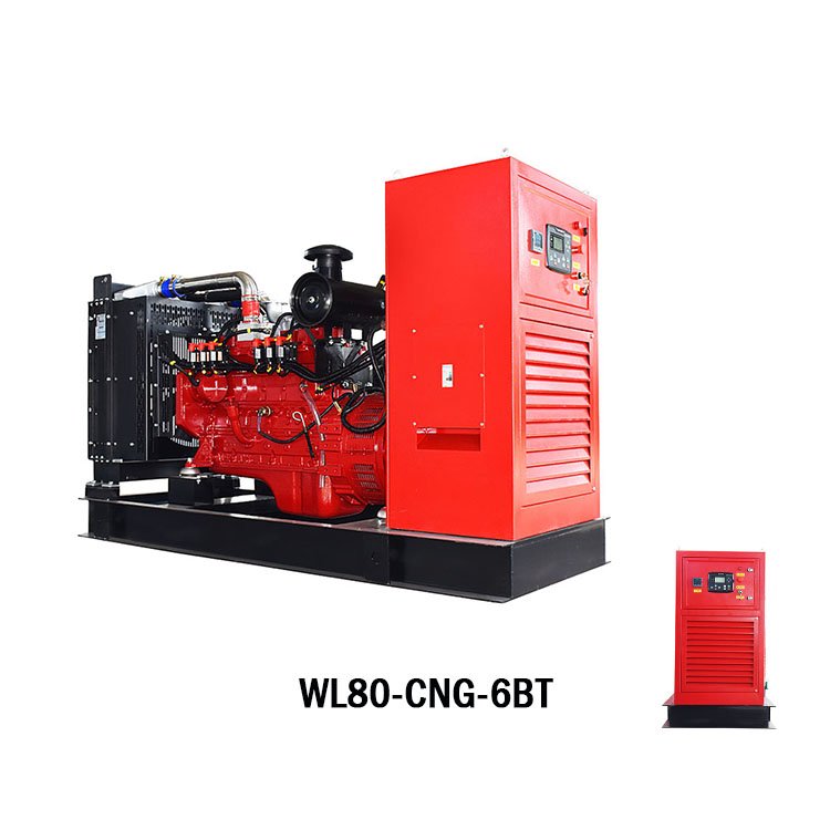 Stable Long-Term Operation 80KW Genset Biogas Engine LPG Gas Generator Set