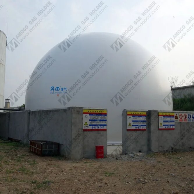 AMOCO Biogas storage/holder/balloon/tank for biogas power plant