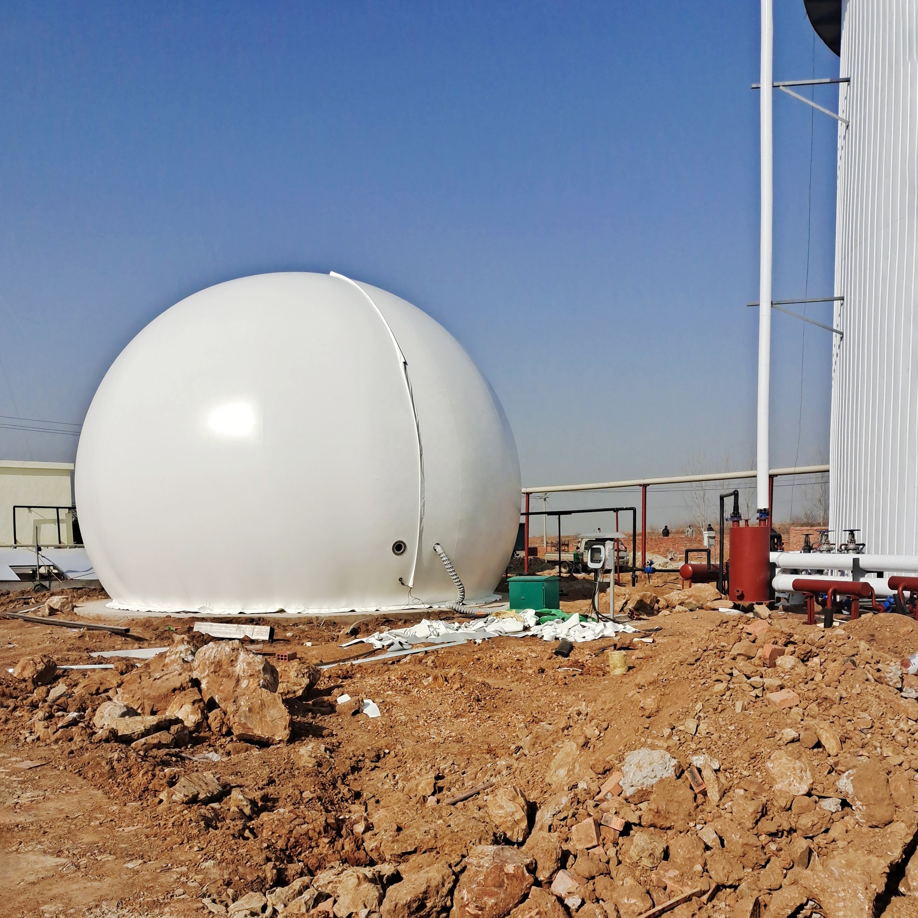 Biogas Factory's Lightweight Biogaz Storage Bag for Top Biodigester Bio Gas Plant in Vietnam