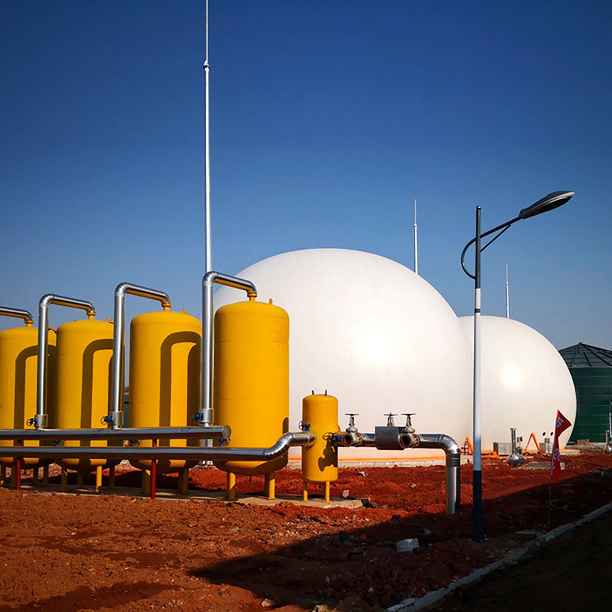 Biogas Factory's Lightweight Biogaz Storage Bag for Top Biodigester Bio Gas Plant in Vietnam