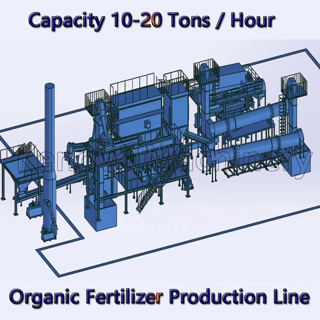 Biogas Residue And Livestock Manure Material Organic Fertilizer Full Sets of Granulation Fertilizer Production Line