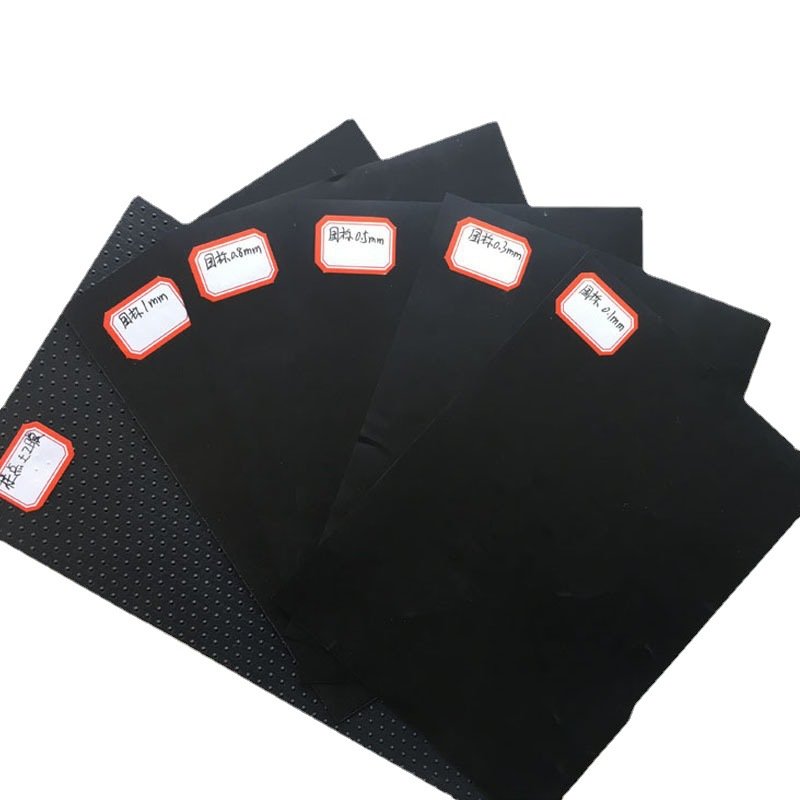 Landfill impermeable HDPE geomembrane aquiculture impermeable membrane Black membrane geomembrane biogas pond