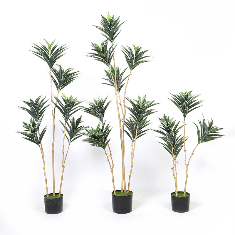Multi-trunck 2ft 4ft 6ft 8ft Custom Available Decorative House Floor Artificial Large Plant for Indoor Home Decoration