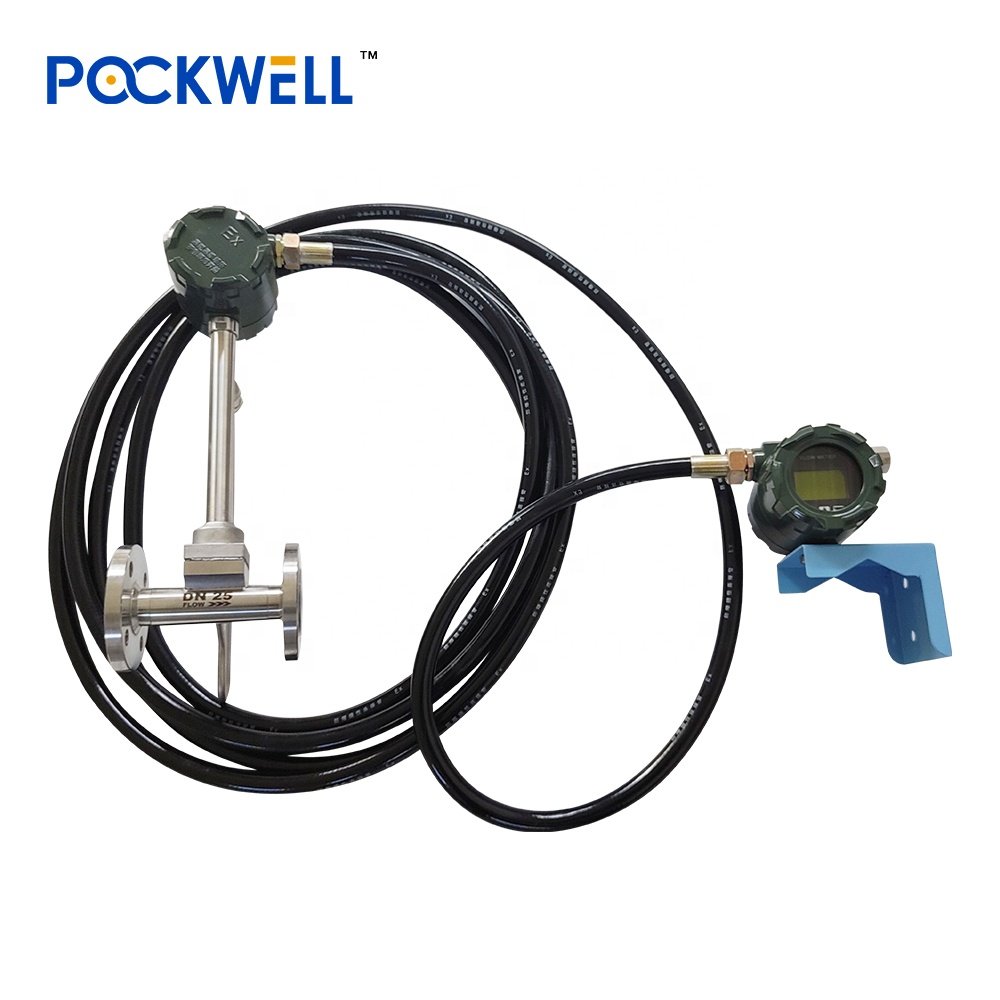 Pockwell high temperature digital RS485 propane biogas steam gas vortex air flow meter price
