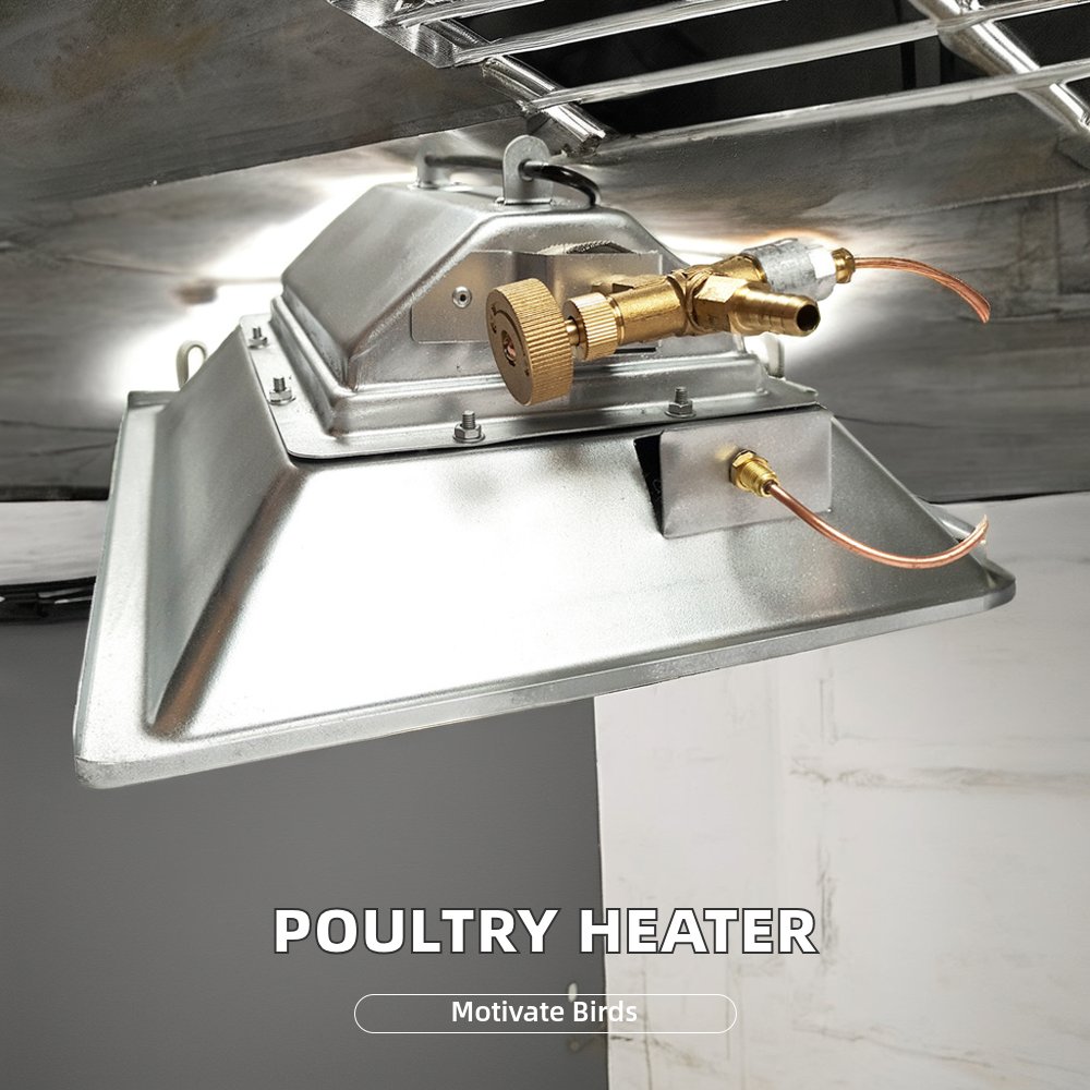 Biogas IR Radiant Ceramic Gas Heater Brooder for Poultry Farm Floor Thermostat Infrared Thermostat Chick Heating System