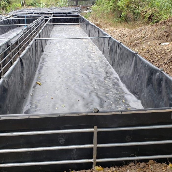 HDPE Geomembrane Biogas tank lining 1.0mm portable soft biodigester