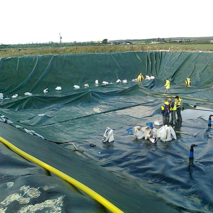 HDPE Geomembrane Biogas tank lining 1.0mm portable soft biodigester