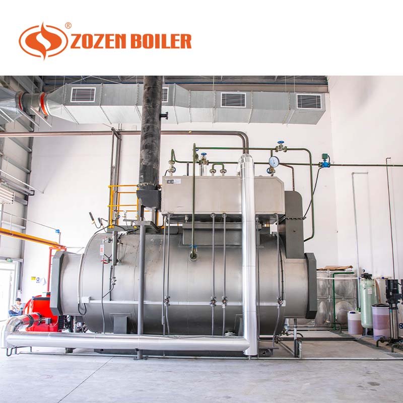 Cost effective natural gas diesel crude oil fire tube steam boiler for food industry