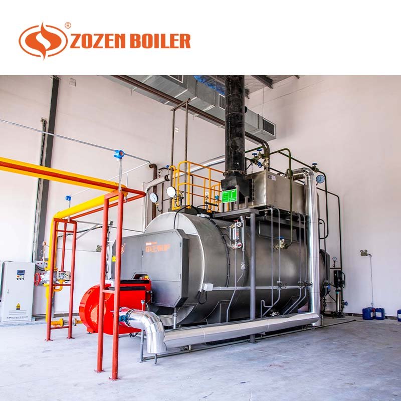 Cost effective natural gas diesel crude oil fire tube steam boiler for food industry
