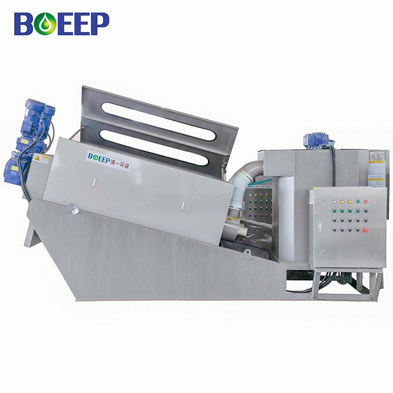 biogas sludge dewatering machine for wastewater sewage handling process systems anaerobic digestate