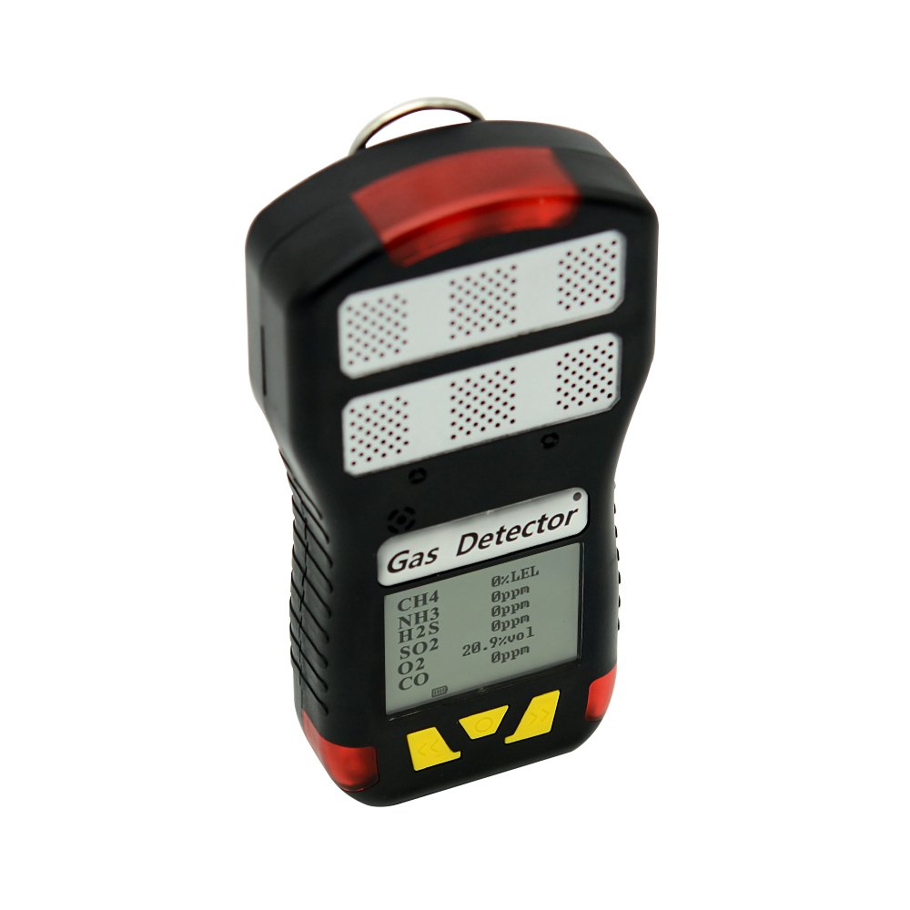 Portable Biogas Analyzer LPG CH4 CO2 H2S O2 CO 6 in 1 Multi Gas Detector