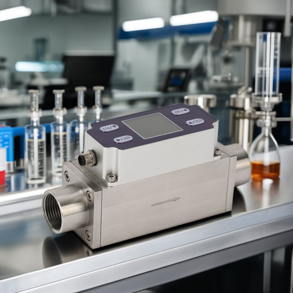 Customizable Mini Industrial Gas Flowmeter Small Diameter 15mm 20mm Digital Thermal Mass Flowmeter Compressed Air Ozone