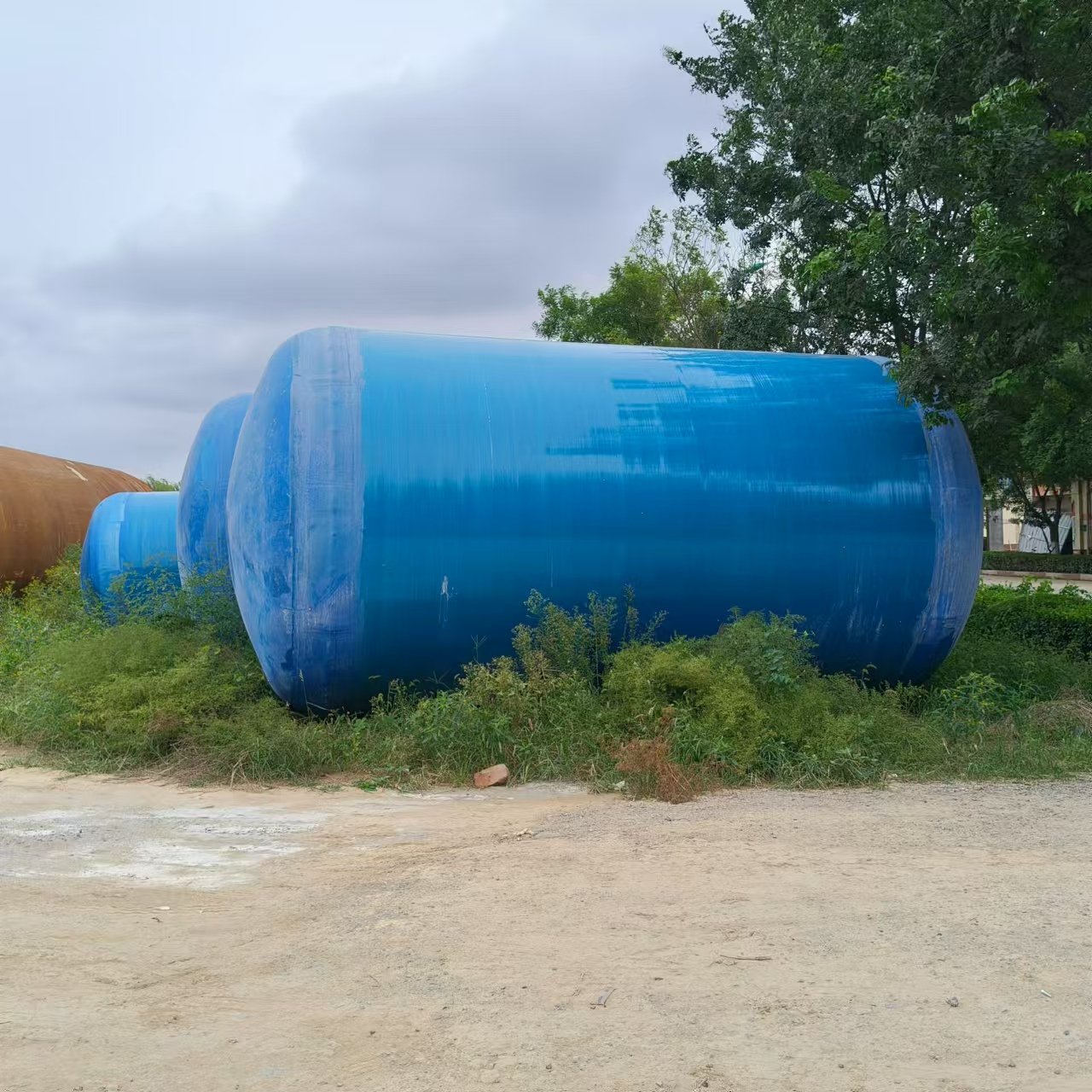 Underground Type Domestic Sewage Treatment System Biogas Domestic Waste Water Purification Frp Septic Tank