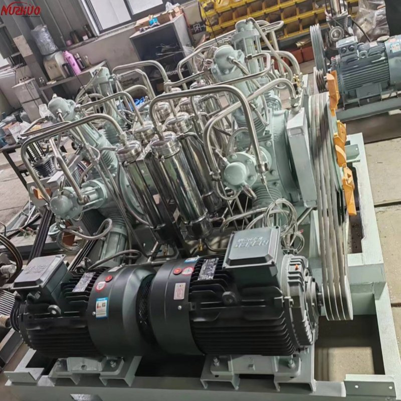 NUZHUO Global Engineering Experience in Cylinder Filling Compressor Safety Guarantee N2 O2 Gas Compressor