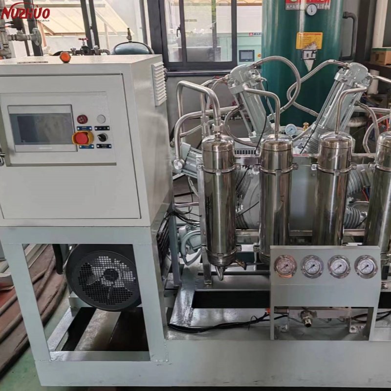 NUZHUO Global Engineering Experience in Cylinder Filling Compressor Safety Guarantee N2 O2 Gas Compressor