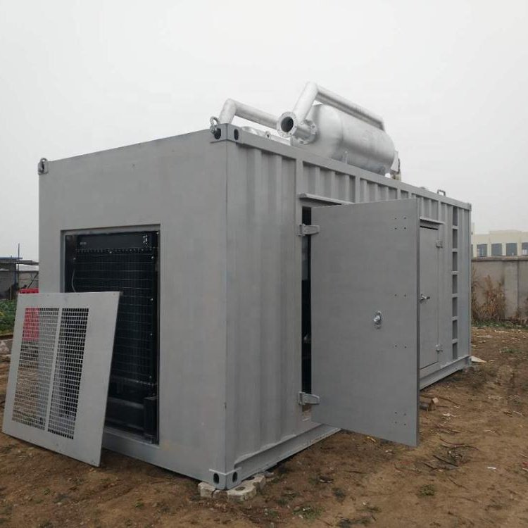 500kw Turbine Natural gas/Biogas/LPG DC electric start Generator Set K38N CNG LNG silent canopy generator set