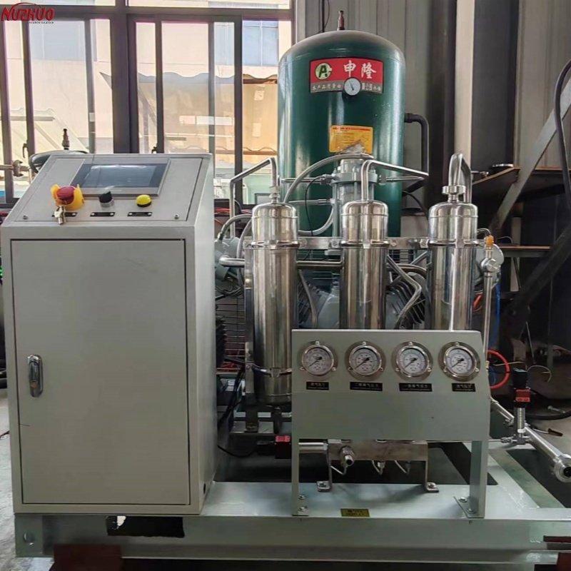 NUZHUO Direct Selling Intelligent Oxygen Gas Booster For 3-50nm3/h O2 Nitrogen Fill Station Amazing Pressure