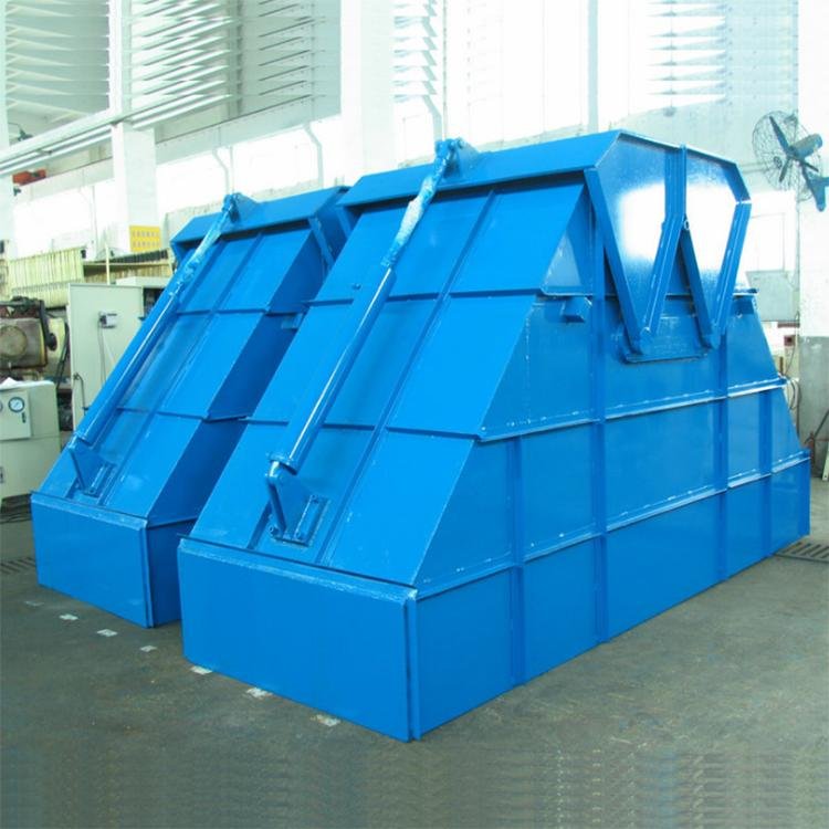 Mechanical Stainless Steel Dewatering Sludge Cake Discharge Hopper For Waste Water Treatment Filter Press
