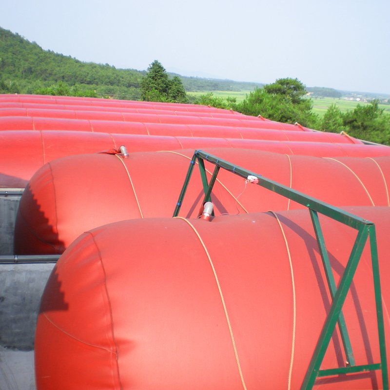High quality Economical folded and storedWater-proof Biogas Storage Cylindrical Methane Gas Bag
