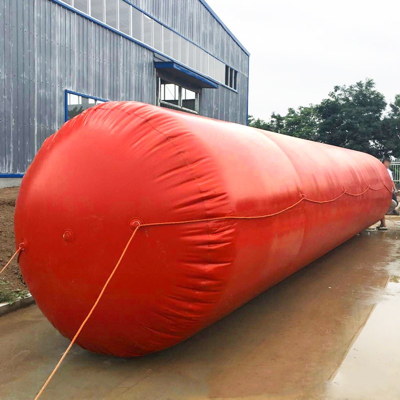 High quality Economical folded and storedWater-proof Biogas Storage Cylindrical Methane Gas Bag