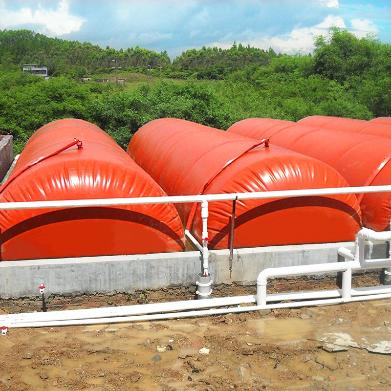 High quality Economical folded and storedWater-proof Biogas Storage Cylindrical Methane Gas Bag