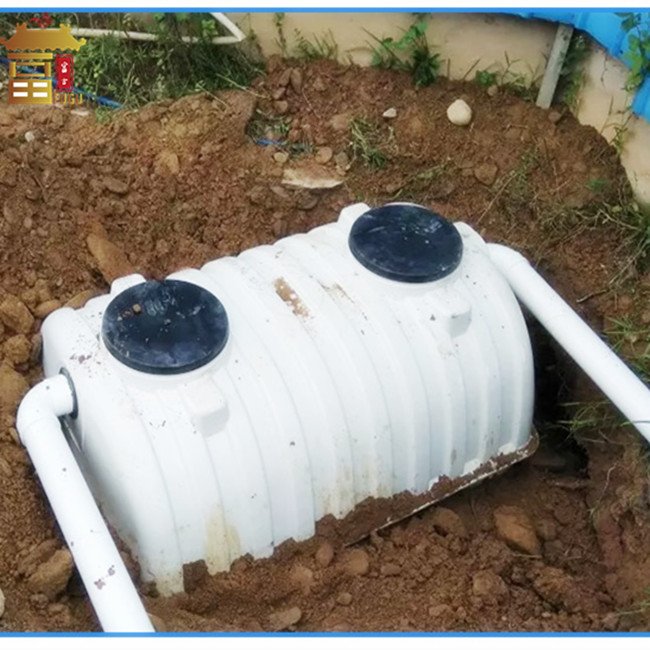 Fiberglass Plastic FRP GRP Mini Small Household Septic Tank Toilet Biogas Plant Three Chamber Septic Tank
