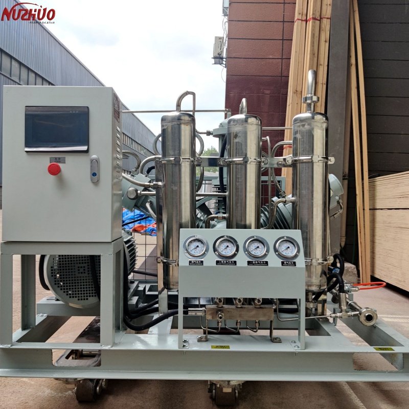 NUZHUO Long Standing Experience in Gas Booster Compressor Cost Saving Oxygen Cylinder Filling Machine