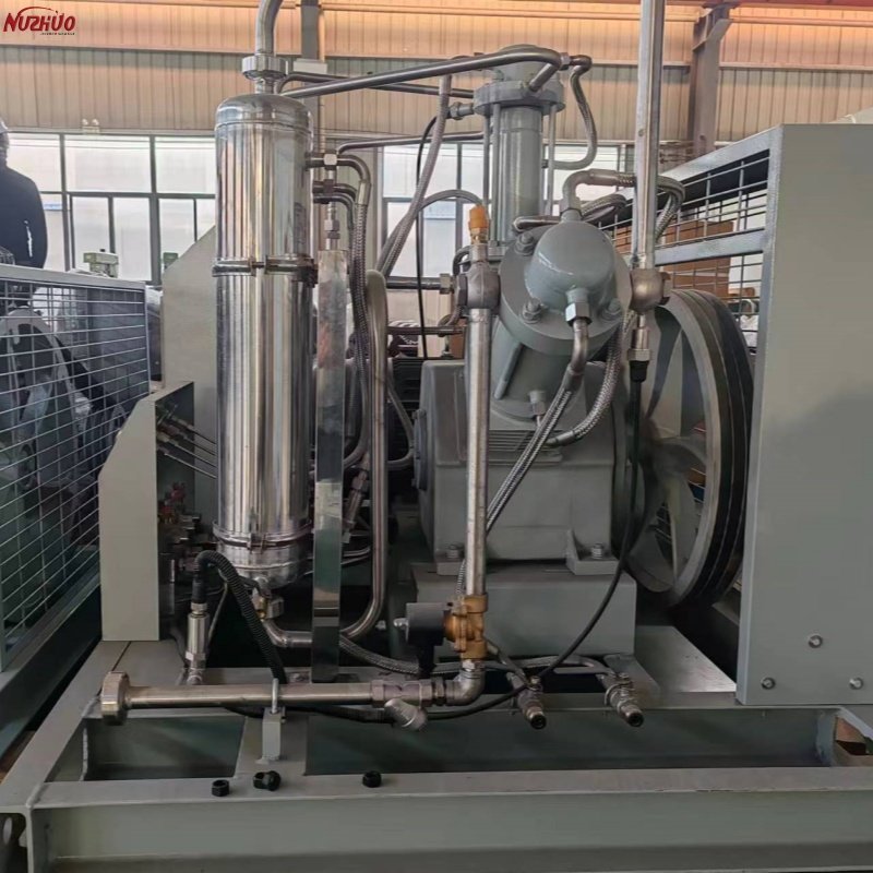 NUZHUO Widespread Industrial Use Air/Water-cooling N2 Oxygen Compressor For Pressure Gas Cylinder Filling