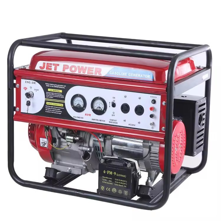 6.8kva Dual fuel generator 5kW gasoline LNG LPG CNG big power portable silent generator gas biogas generator dual fuel