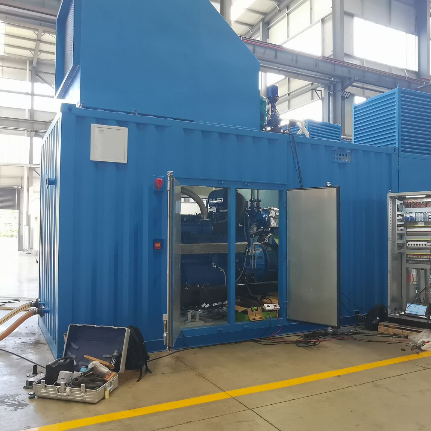 1000kw natural gas/biogas/NG/CNG/Methane Gas generator set diesel generator self powered