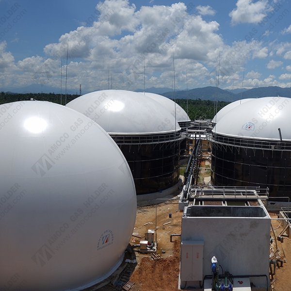 BIOGAZ ROOF FOR BIODIGESTER OF FACTORY WASTE BIOGAS PLANT