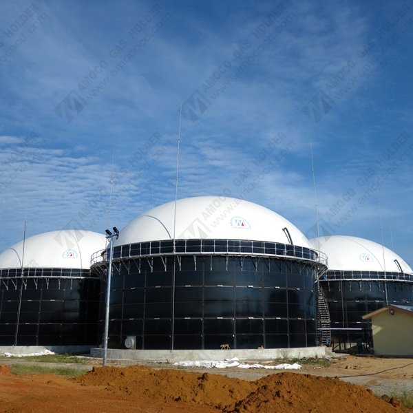 BIOGAZ ROOF FOR BIODIGESTER OF FACTORY WASTE BIOGAS PLANT