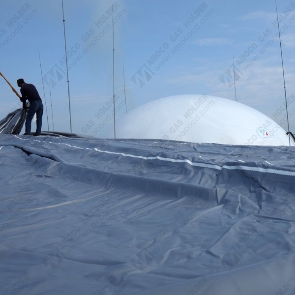 BIOGAZ ROOF FOR BIODIGESTER OF FACTORY WASTE BIOGAS PLANT
