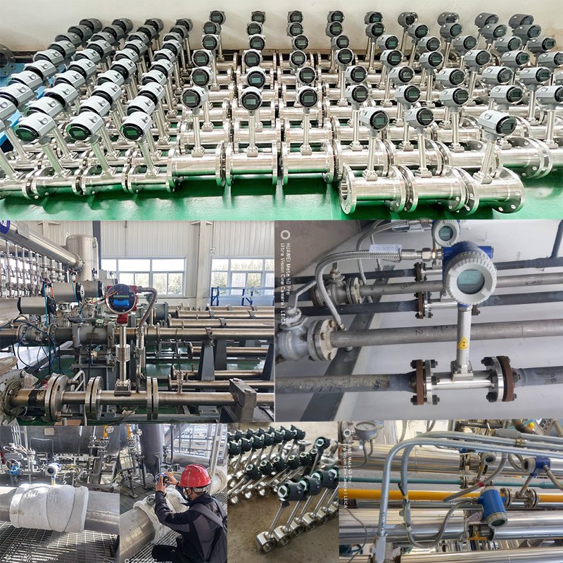 4-20mA argon gas natural gas flow meter vortex flowmeter for vapour