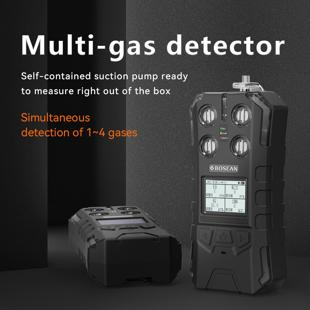 Bosean new design IP67 pump multi gas detector biogas generator gas analyzer methane leakage detector