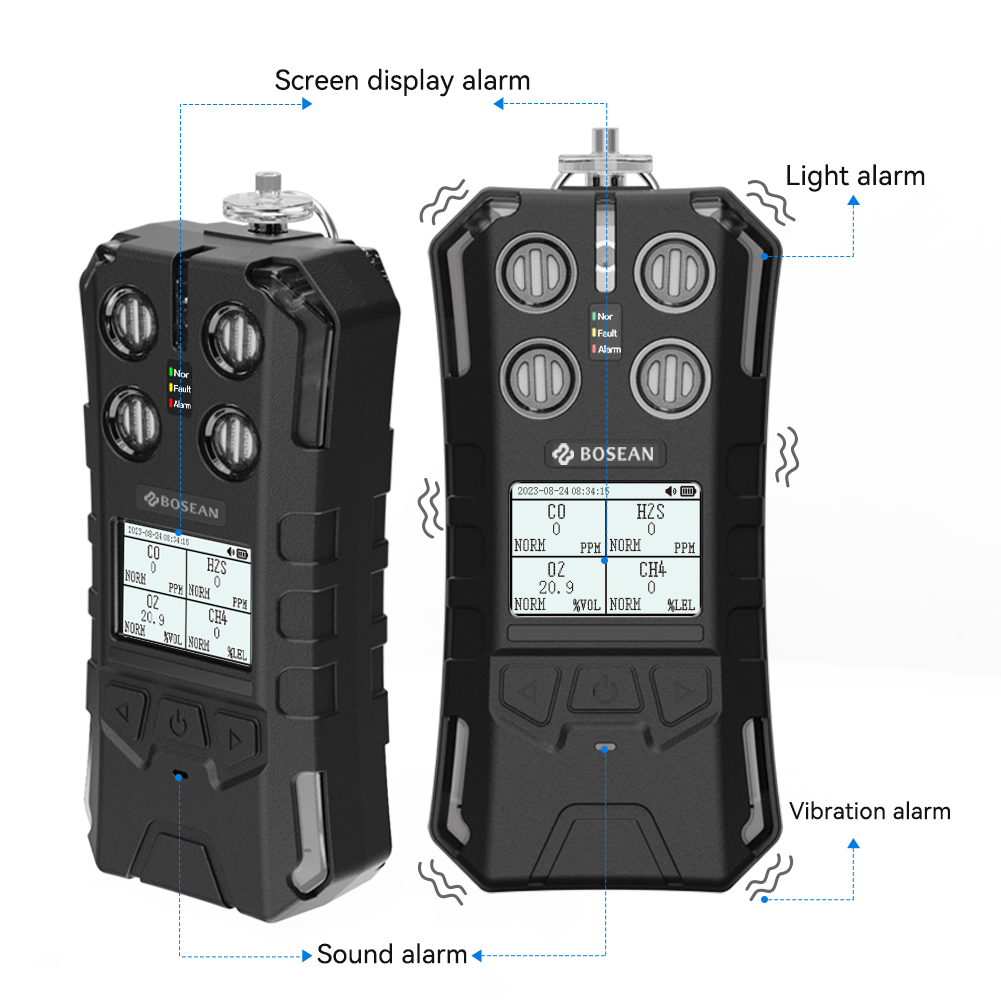 Bosean new design IP67 pump multi gas detector biogas generator gas analyzer methane leakage detector