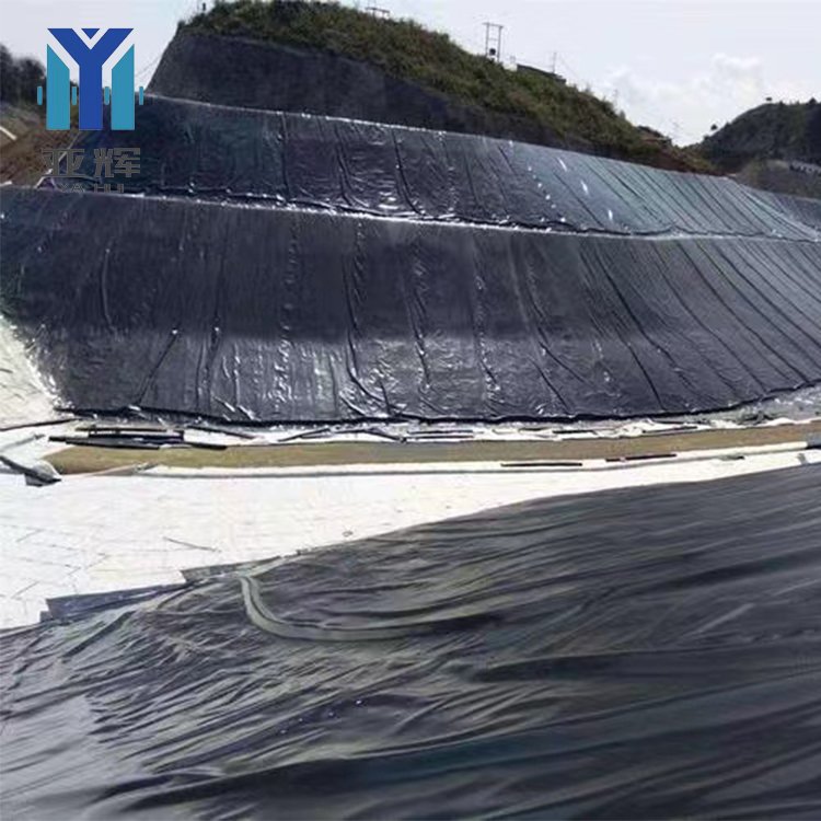 landfill dam plastic sheet membrane lake farm fish tank film pond liner 0.5mm 0.7mmthickness hdpe Geomembrane